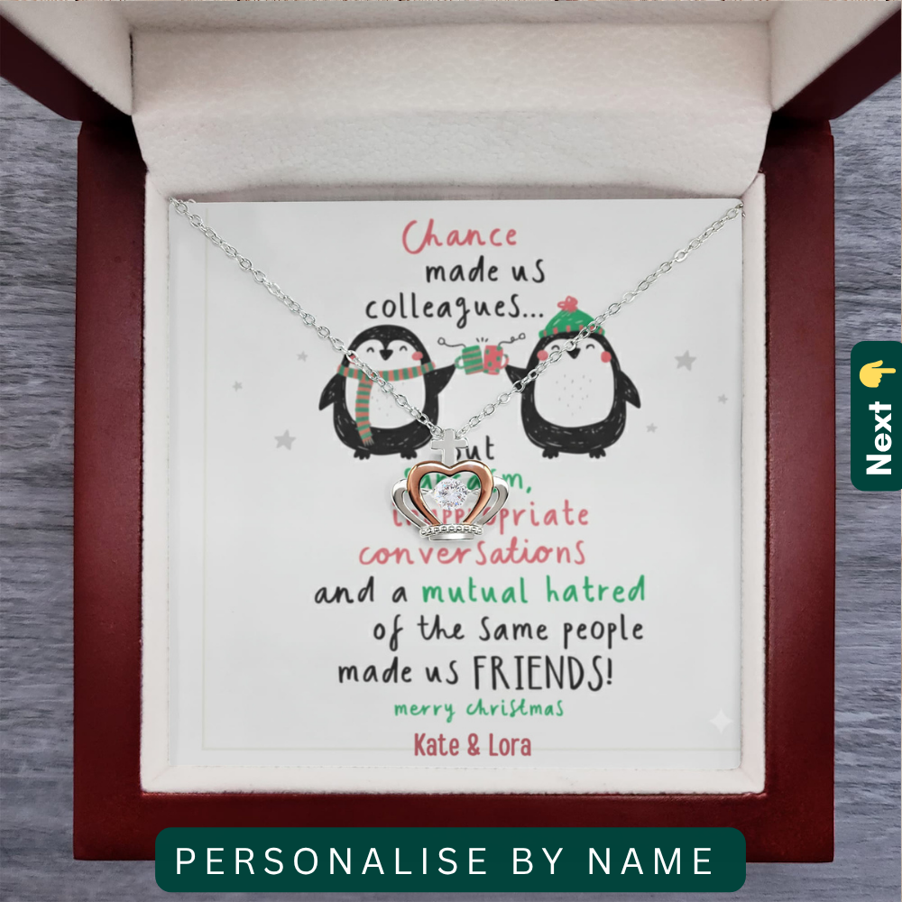 "To My Precious Bestie" – You’re One in a Million, Necklace With Personalized Message Card