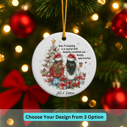 Friend Ornament, Personalized Friend Gift Ornament, Friend Christmas Ornament, Best Friends Ornament Gift, Custom Friend Gift Ornament 2025