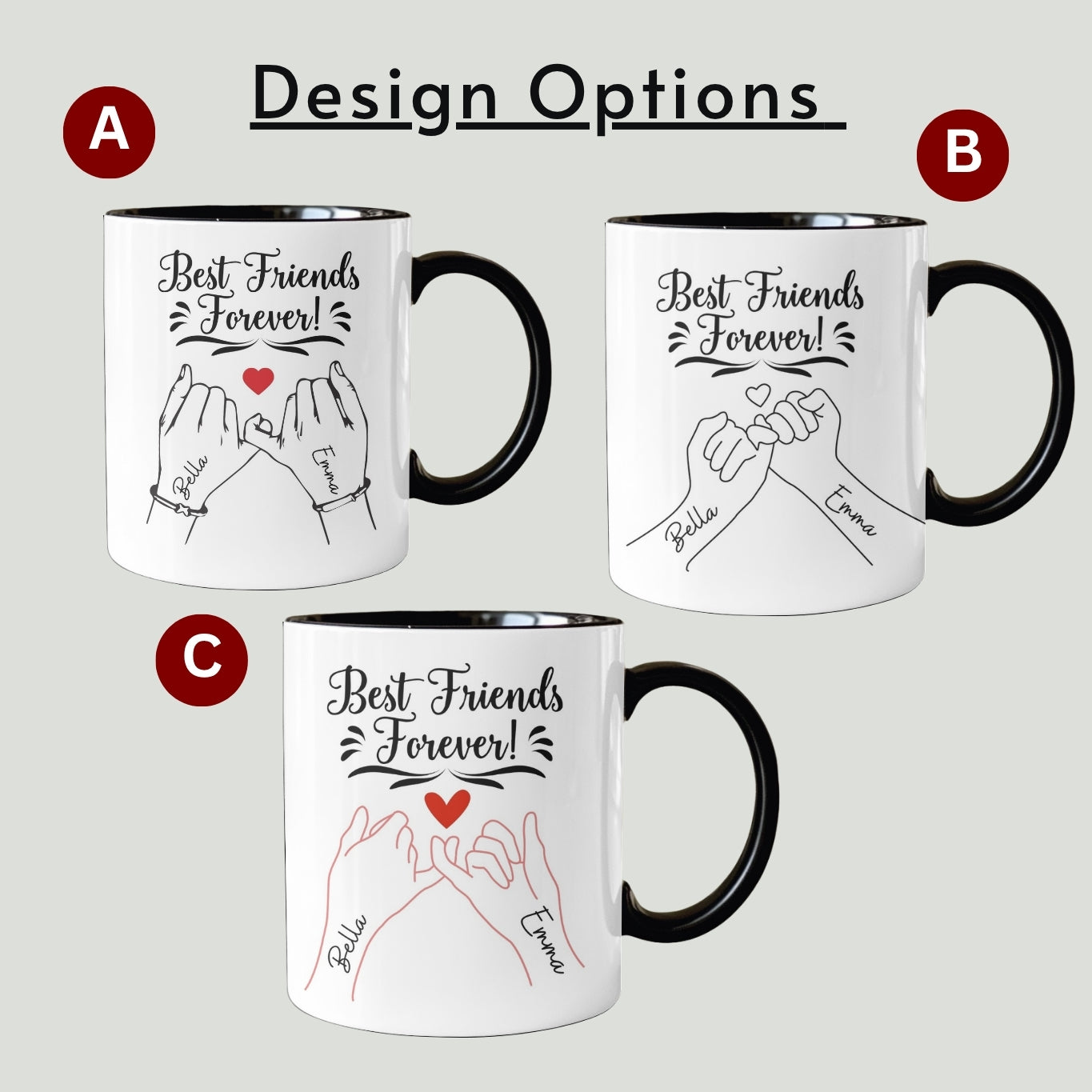Personalized Best Friend mug, Best Friend Gift, Christmas gift for best friend, Best Friend Coffee Mug, Friendship Gifts