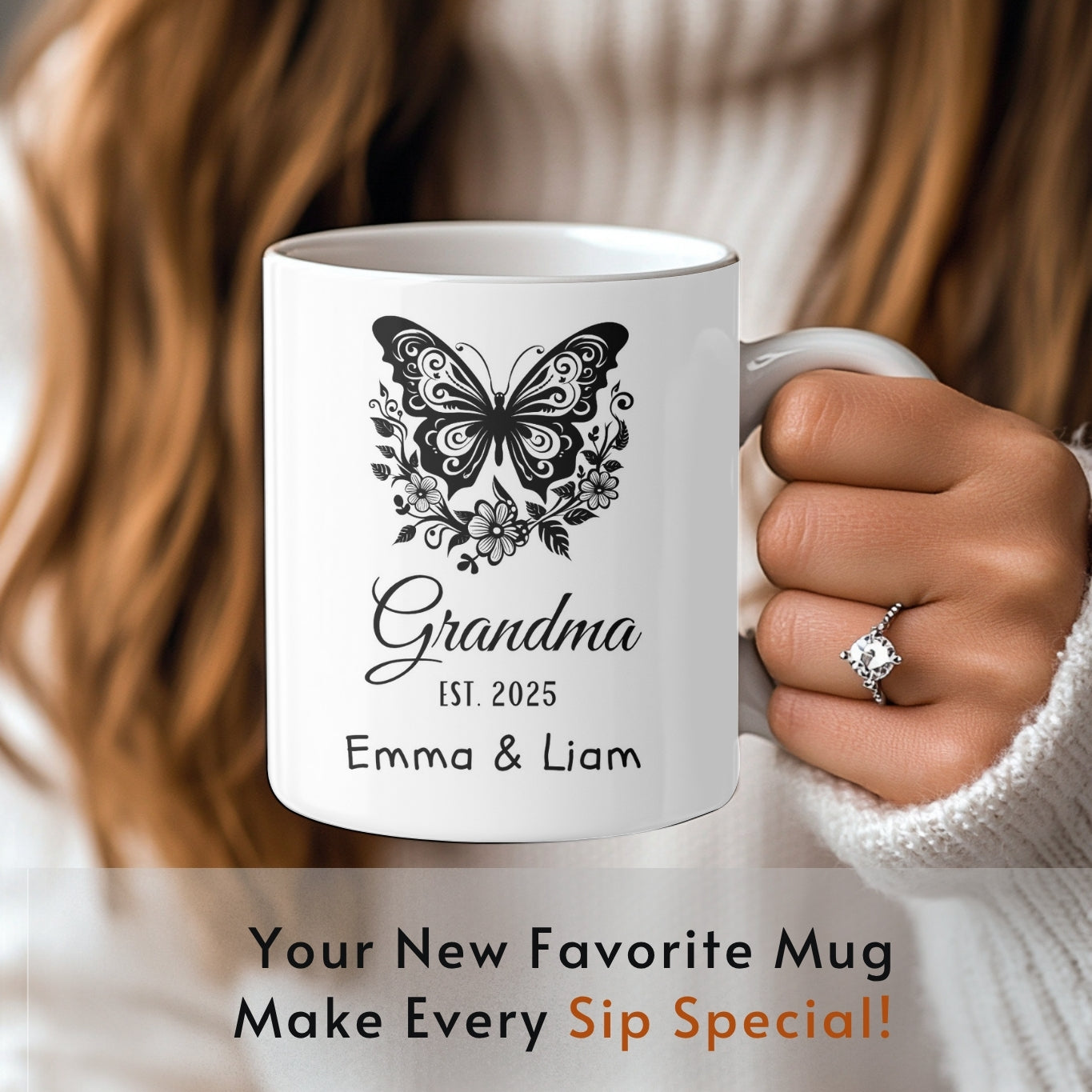 First Time Grandma Mug, New Grandma Gift, First Grandchild