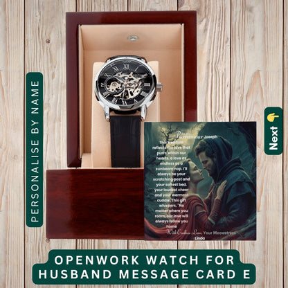 "To My Precious Husband" –  Accessories With Personalized Message Card