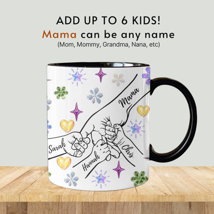 Mom Mug, Mama Mug, Personalized Mom Cup, Custom Mama Cup, Mom Gifts with Kids Names, Mommy Birthday Mothers Day Gifts from Children