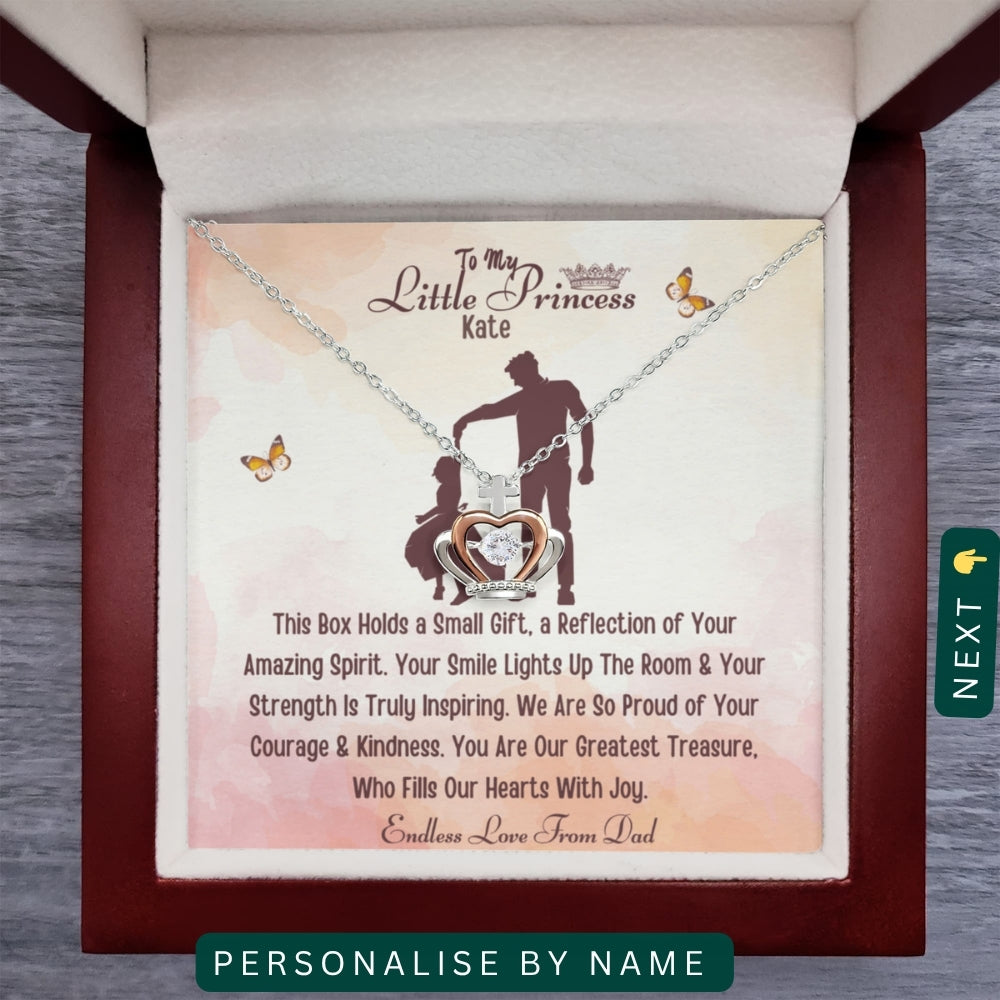 "To my Daughter, Daughter In Law, GrandDaughter" - You Are Strong, Smart, and Loved Beyond Words, Necklace With Personalized Message Card.