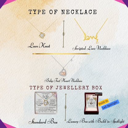 To My Loving Wife — A Necklace That Says Everything My Heart Feels 📍