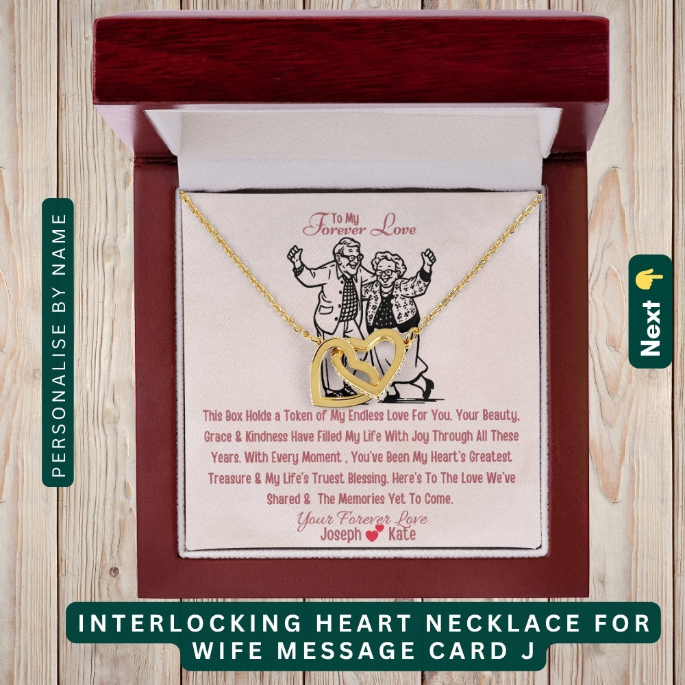 "To My Dearest Wife" – You Are My Everything, Necklace With Personalized Message Card