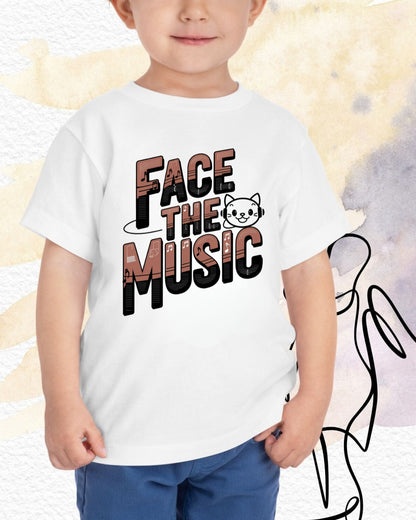 Face The Music kid Heavy Cotton Tshirt