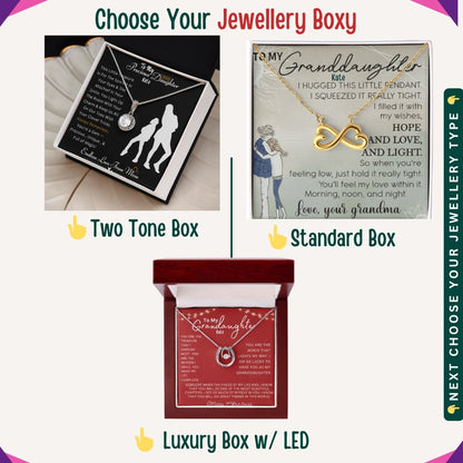 "To My Daughter, Granddaughter, and Daughter-in-Law" – With Love and Pride, Necklace With Personalized Message Card