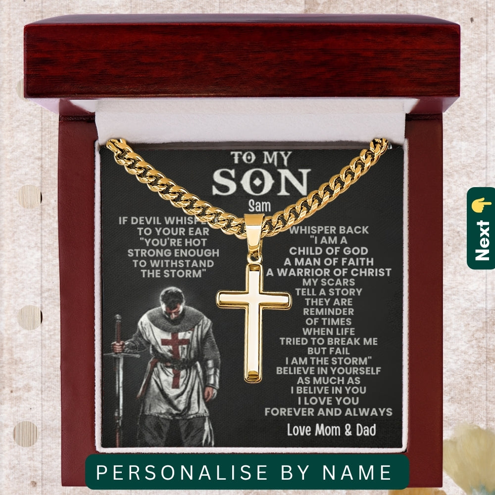 "To My Amazing Son" – Accessories With Personalized Message Card