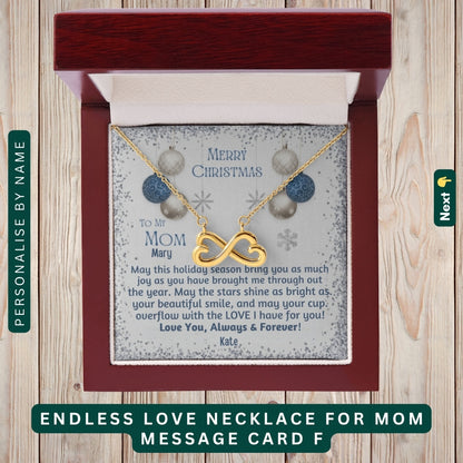 "To My Dearest Mom" – You Are My Everything, Necklace With Personalized Message Card