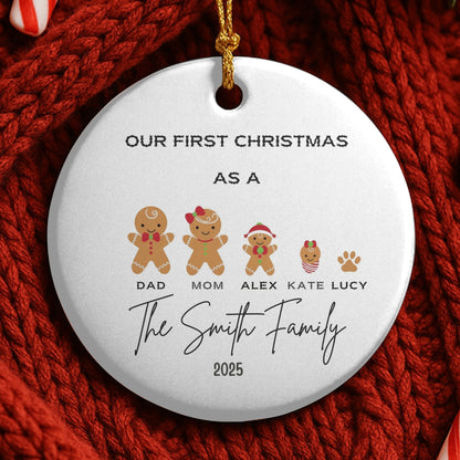 Personalized Family Ornament, Christmas Gift For Family, Family With Names, Christmas Ornament, Custom Family Keepsake, Family 2025