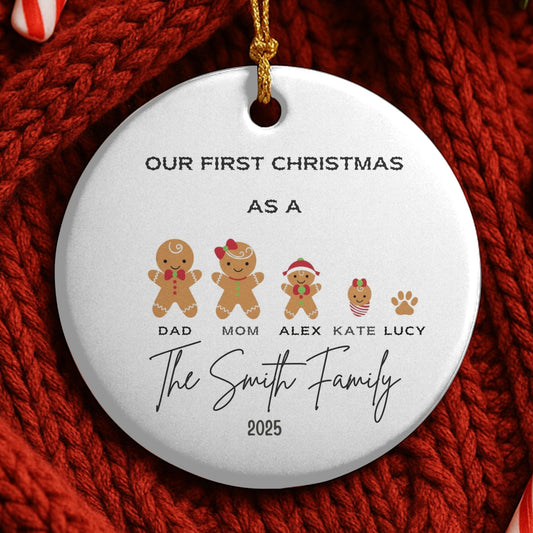Personalized Family Ornament, Christmas Gift For Family, Family With Names, Christmas Ornament, Custom Family Keepsake, Family 2025