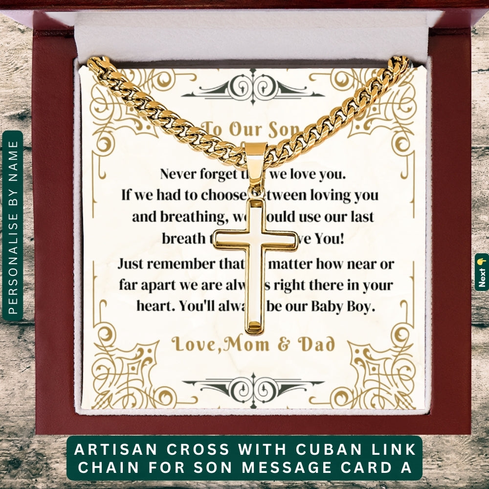 To My Loving Son. Always and forever