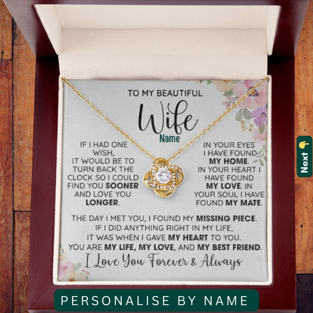 To My Loving Wife — A Necklace That Says Everything My Heart Feels 📍