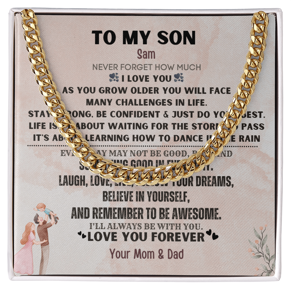 To My Beloved Son. Always and forever