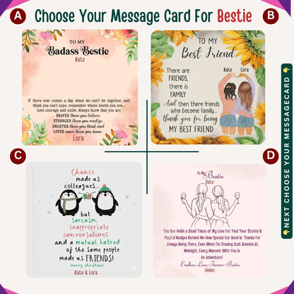 "To My Precious Bestie" – You’re One in a Million, Necklace With Personalized Message Card