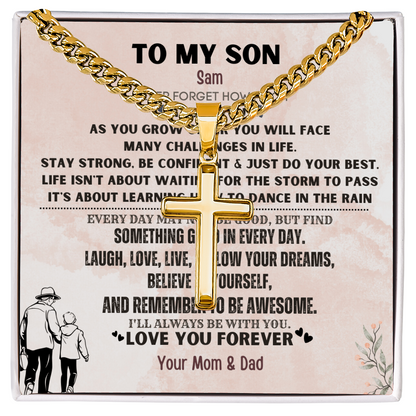 To My Loving Son. Always and forever