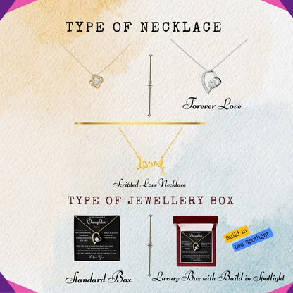 To My Daughter — A Necklace Made With Endless Love 📍