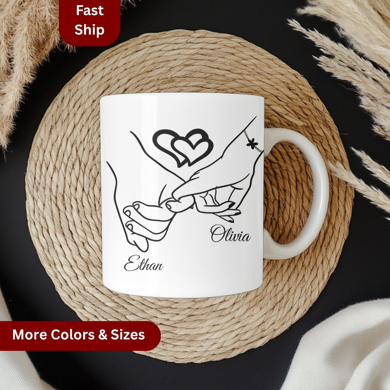 Personalized Couple Mugs Anniversary Gift, Anniversary Mr and Mrs Mugs, Personalized photo mug for couple ,Engagement gifts for couple.