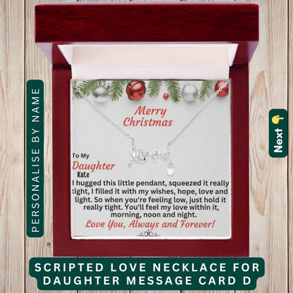 "To my Daughter, GrandDaughter, Daughter In Law" - You’ll Always Be My Greatest Blessing, Necklace With Personalized Message Card