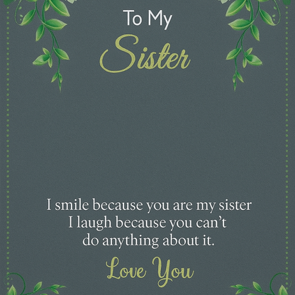 Best Gift For Sister . Forever Love Necklace & Earring Set