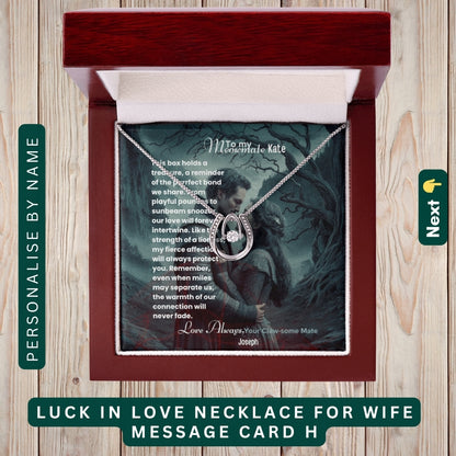 "To My Dearest Wife" – You Are My Everything, Necklace With Personalized Message Card