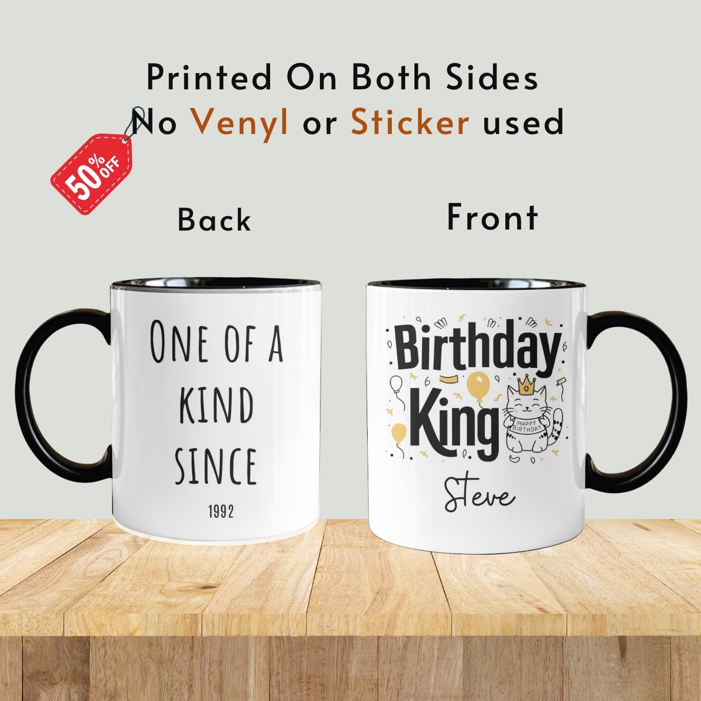 Funny Mug, Son Gift, Personalised Name Cat Mug, Son Birthday Gift, Graduation Gift for Son, Son Christmas Gift from Mom Dad