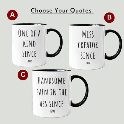 Funny Mug, Son Gift, Personalised Name Cat Mug, Son Birthday Gift, Graduation Gift for Son, Son Christmas Gift from Mom Dad