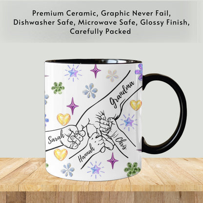 Grandma Mug, Personalized Grandma Cup, Custom Grandma Gifts from Grandkids Names Grandchildren, Grandmother Birthday Mothers Day Gift