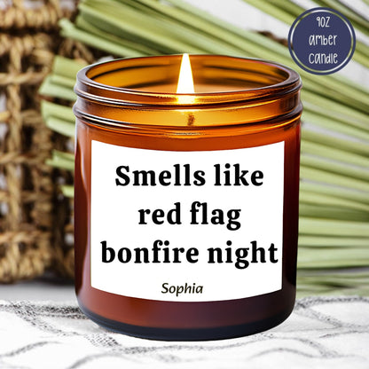 Breakup Gift Smell Like Red Flag Personalized Funny Candle Divorce Gift Cheer Up Gift Funny Breakup Care Package