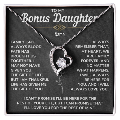 To My Bonus Daughter — A Necklace She’ll Carry in Her Heart Forever 📍