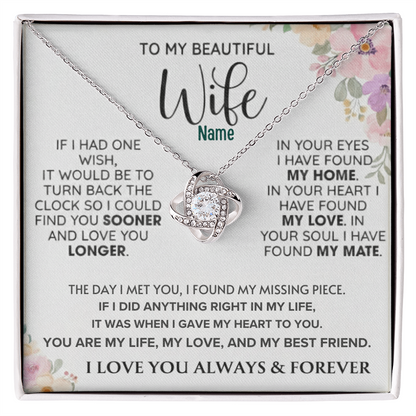 To My Gorgeous Wife — A Necklace That Says Everything My Heart Feels 📍