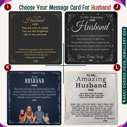 "To My Precious Husband" –  Accessories With Personalized Message Card