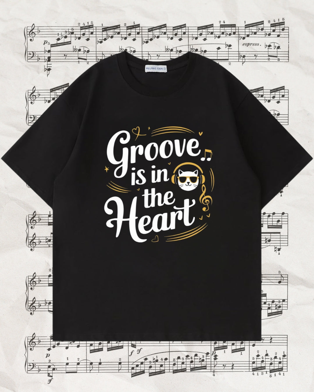 Not Groove In The Heart Unisex Music Oversized Boxy Tee