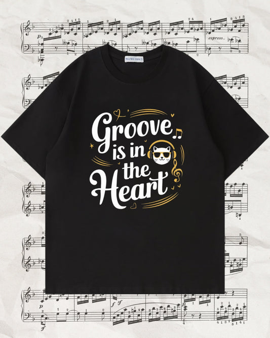 Not Groove In The Heart Unisex Music Oversized Boxy Tee