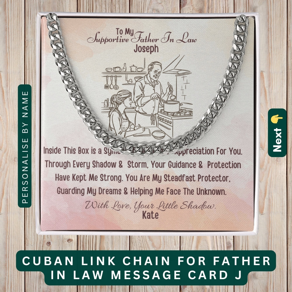 To My Incredible Dad" – You Mean the World to Me, Necklace With Personalized Message Card