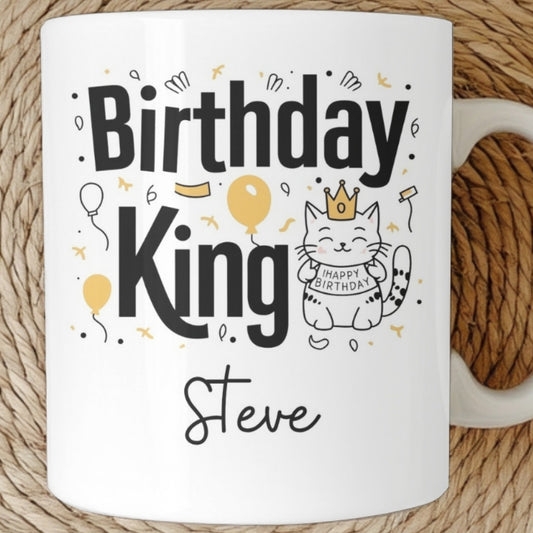 Funny Mug, Son Gift, Personalised Name Cat Mug, Son Birthday Gift, Graduation Gift for Son, Son Christmas Gift from Mom Dad