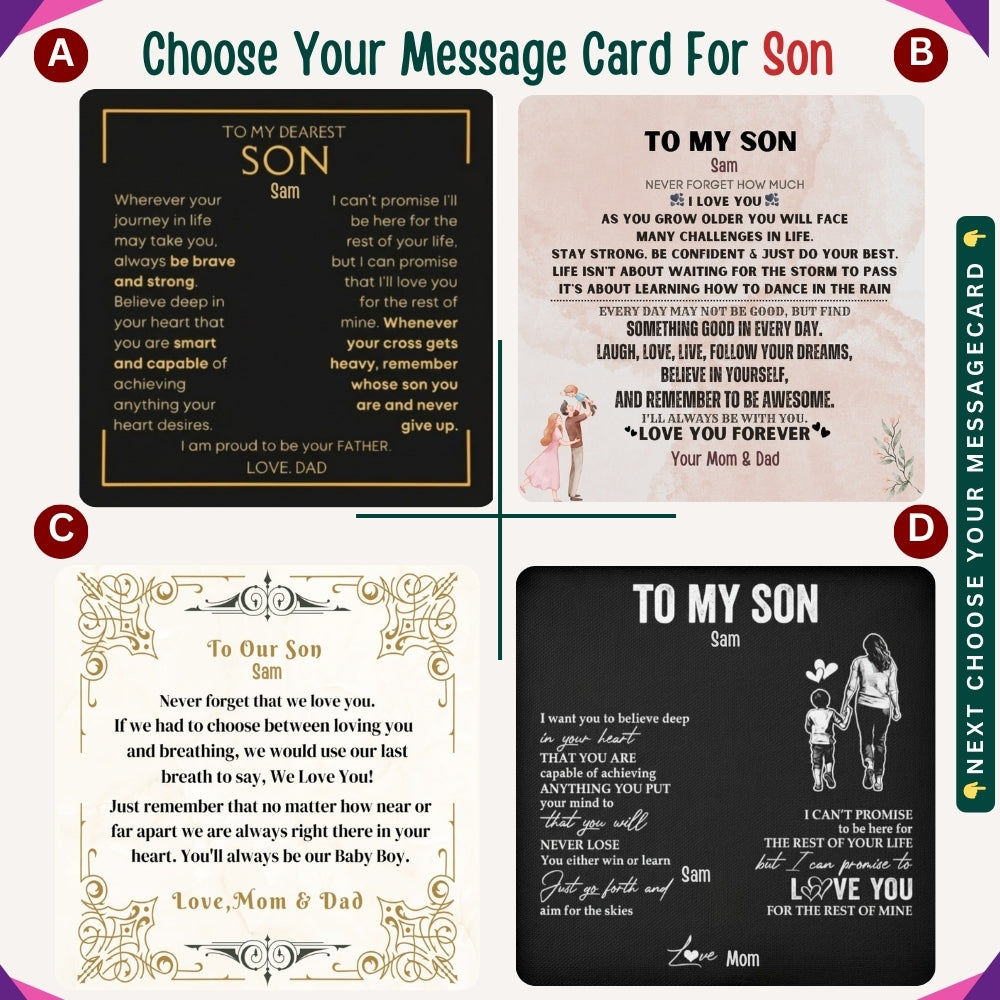 To My Beloved Son. Always and forever